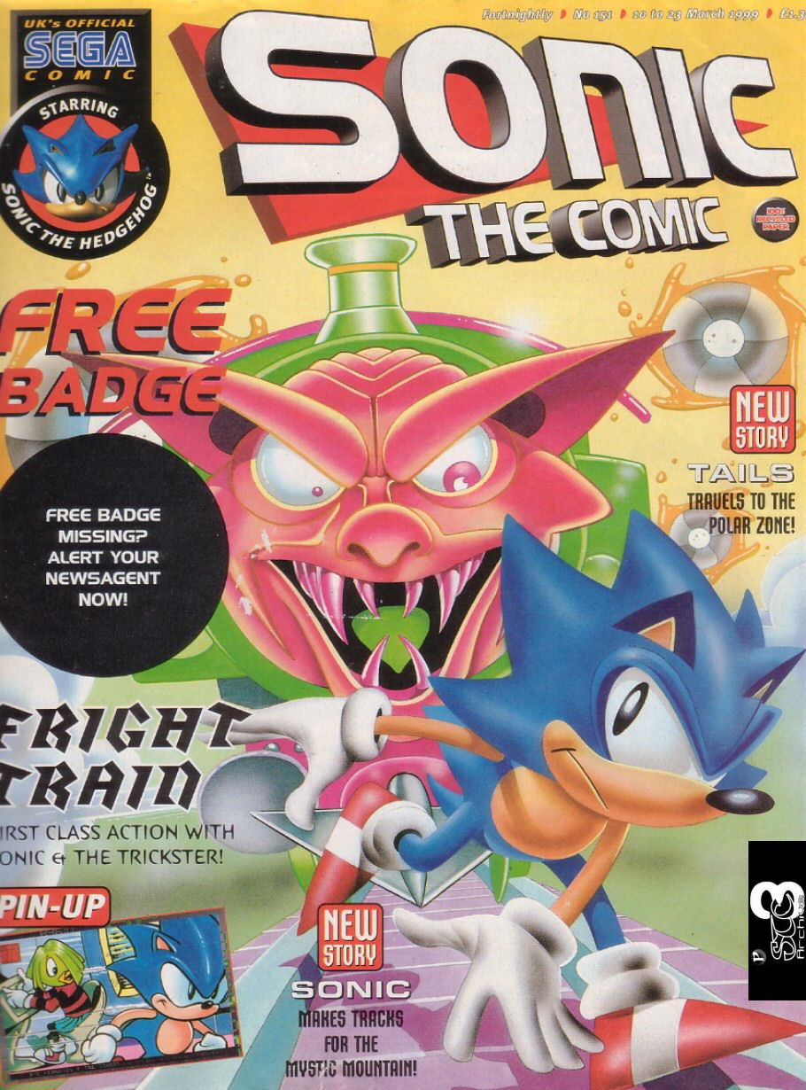 Sonic - The Comic Issue No. 151 Comic cover page